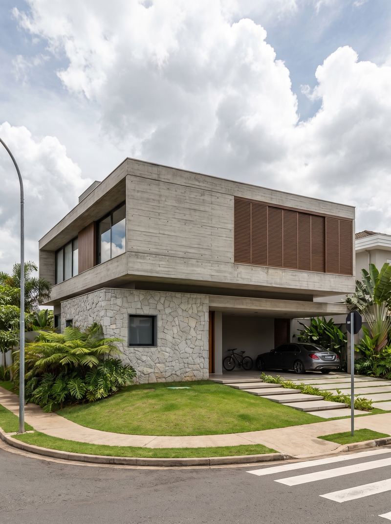 Aresta Residence, residential architectural rendering, Fortaleza, CE, Brazil