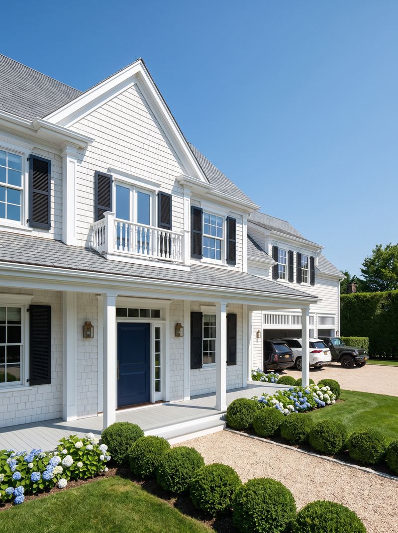 Hydrangea House, residential architectural rendering, East Hampton, NY, USA