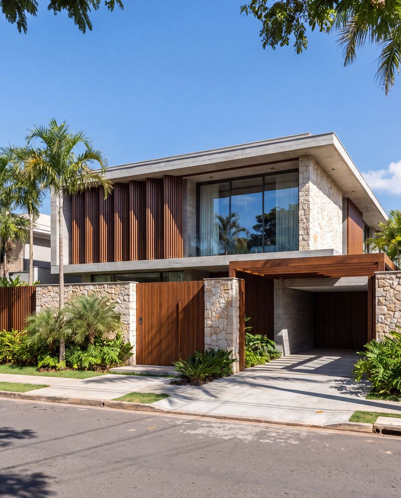 Residência Luz, residential architectural rendering, Alphaville, SP, Brazil